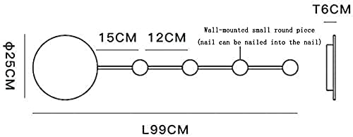 NZDY Lampada da parete creativa con cuscinetti, applique da parete a led, applique da parete moderna in ferro per ingresso da ufficio, guardaroba, lampada da parete, lampada da parete con illuminazio - Image 3