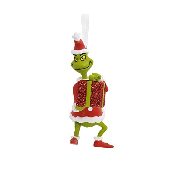 Hallmark dr seuss how the grinch stole christmas grinch with present christmas ornament  urban country home decor