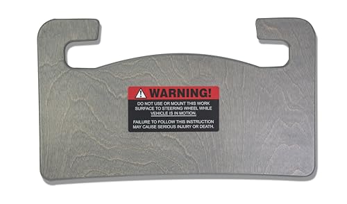 Image of AutoExec Wheelmate Car Desk Tray, Grey