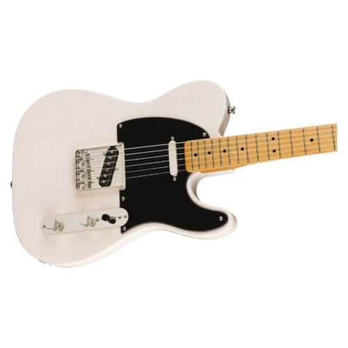 Image of Squier Classic Vibe 50s Telecaster Electric Guitar, with 2-Year Warranty, White Blonde, Maple Fingerboard