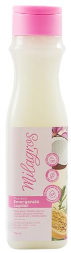 Milagros Shampoo Emergencia Capilar Colombian Hair Care Products for Natural Growth Strengthening and Repair Set of 1 100% Natural