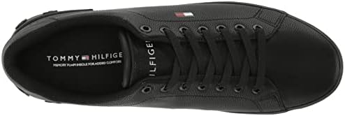 Tommy Hilfiger Men's Rezz Sneaker, Black/Black 001, 9.5M | Image 4