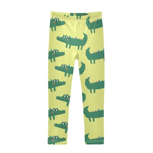 Girls Leggings Cute Colorful Wild Animal Crocodile Toddler Girls Clothes Leggings for Girls Toddler Girls Leggings 3-4T