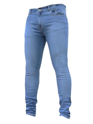 Men's Skinny Stretch Tapered Leg Slim Fit Jeans Stretch Fashion Pant Skinny Leg