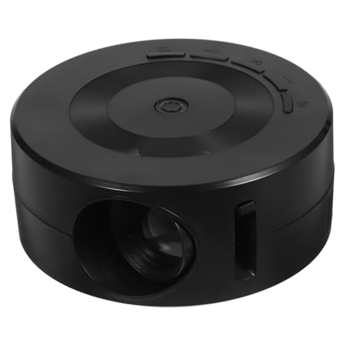 Gadpiparty Mini Proyector Hogar Portátil Proyector De Telefono Proyector para Dormitorio Proyector De Viaje WiFi Proyector con Espejo De Pantalla Proyector para Teléfono Diminuto Negro Abs