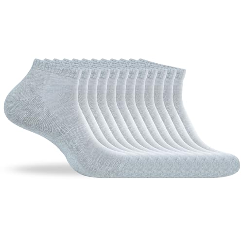 Image of Women's Ankle Socks Thick Cushioned Cotton, Moisture-Wicking socks, Breathable Performance Socks for Running, Sports