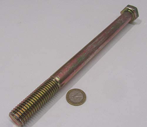 Grade 8 Zinc Yellow Steel Bolts RH PT 3/4"-10 x 10.00 Length 1 pc