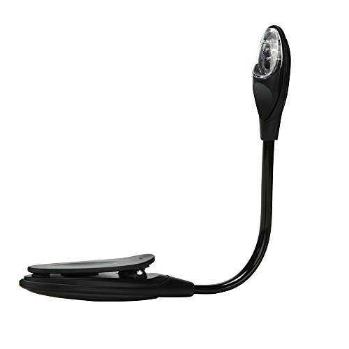 Preisvergleich Produktbild Led Nachtlicht Für Kinderzimmer, Schlafzimmer, Gang Usw Muamaly Feine Bequeme Tragbare Reisebuchleselichtlampe Mini-Led-Klammer Booklight (Schwarz)