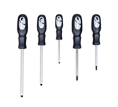 Preisvergleich Produktbild Omega Mechanix M9305 Schraubendreher-Satz - 5 Stück - Schlitz und Philips - CR-V - Profi-Qualität