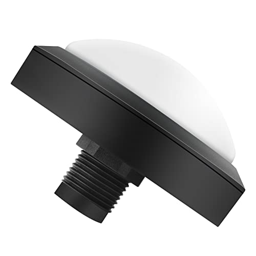 Generic Botón Convexo LED con Cubierta Abovedada de 100 Mm y Microinterruptor para Máquinas Expendedoras Interactivas - Montaje DIY (100#-Blanco+Interruptor de Tres Patas+luz LED)