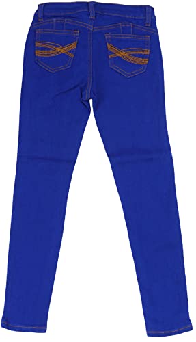 Image of ToBeInStyle Girl's Denim Easy Styling Classic Timeless Everyday Jeans Zip-Up Closure