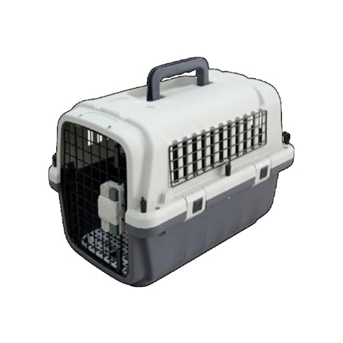 Brfveob ペット用チェックインボックス、犬用ケージ、ハード、大型犬、中型犬、小型犬、ペット、スーツケース、航空輸送用、ポータブル、ハンドル付き、耐久性、組み立て簡単、ペット用会社用、エアチャイナ猫用バッグ、犬用、ポータブル旅行用猫用宇宙カプセル、小型