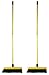 Produktbild Novaliv Krallenbesen Set 40 cm Kunststoff mit Stiel Schneebesen Kratzbesen Rasenbesen Besen für draußen Outdoor Garden Broom (2, 40 cm Besen mit Stiel)