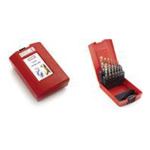 Dormer L114304 Series L114 HSS DIN Tap-Drill Set, Bright, E298 + A002, 14 Pieces