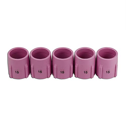 Image of RIVERWELD TIG Gas Lens Ceramic Cups Jumbo 53N89 15# 15 /16 inch 24.0mm 10pcs