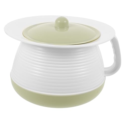 HAPINARY Chamber Pot Adult Urinal Boys and Girls Urinal Bed Pan Lid Covered Spittoo for Elderly Disabled