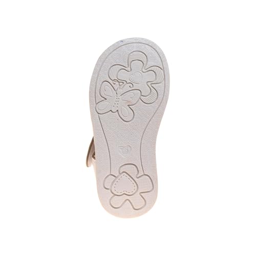 Image of Laura Ashley Princess Girl Rainbow Sandals Summer Glitter Strap Closed Toe Sandals Flats for Girls Size 6-10 Toddler 11-12 Little Kid