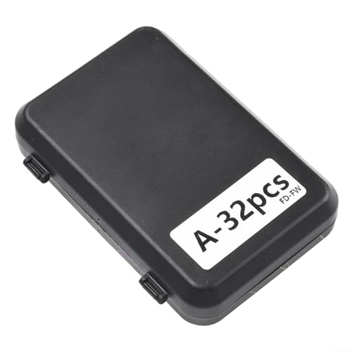 Gdfnmogo Kit de moscas de pesca con mosca con 24/32 piezas surtidas de ninfas y hormigas secas y húmedas, juego de señuelos de pesca con mosca hechos a mano para lubina, trucha, salmón y gris (A-32