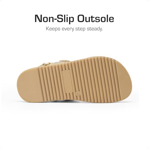 Image of DREAM PAIRS Girls Sandals Casual Open Toe Two Adjustable Strapped Sandals with Hook and Loop for Little Kid /Big Kid