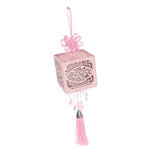JOINPAYA Festive Led Lantern Beaded Chain Knotting Fringe DIY Ornament Lantern Decor