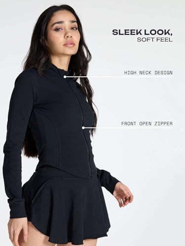 Image of CAVA Cotton Recovery Jacket for Women | High Neck, Contouring Fit & Curved Tail Hem | Soft Stretch Cotton