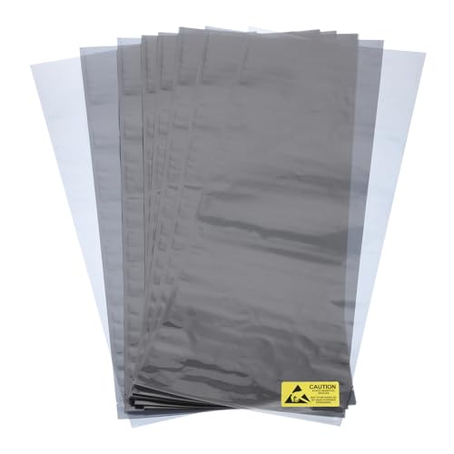 Image of MECCANIXITY 20Pcs Anti Static Bags ESD Shielding Bag Flat Open Top Anti Static Bag for Electronic Devices 8x17.7 Inch(200x450mm)
