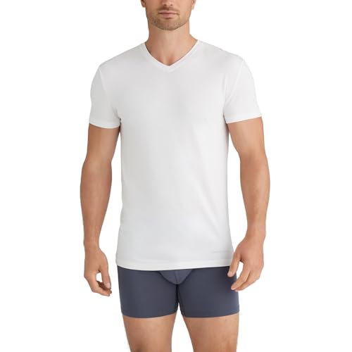 Tommy John Men's Essential Cool Cotton V-Neck Undershirt - Modern Fit2