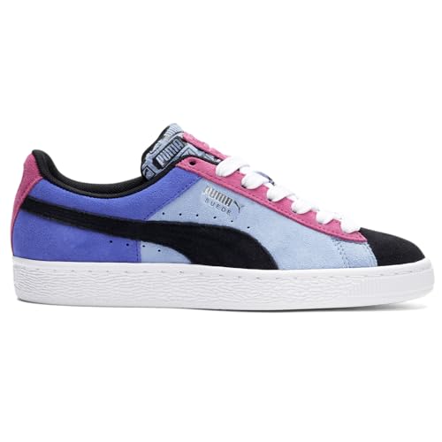 PUMA Womens Suede Classix Perforated Lace Up Sneakers Shoes Casual - Blue, Multi