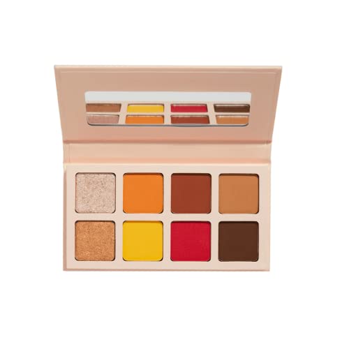 Image of Makeup Revolution Eyeshadow Palette, Highly Pigmented includes 8 shades, Shimmery and Velvet Finish, bright Shade, X Soph Mini - 8.8gm