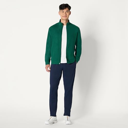 Amazon Essentials Men's Athletic Soft Performance Lightweight Zip Up Gym Workout Jacket, Moisture-Wicking, 4-Way Stretch, Space Dye Green, X-Large - image 5