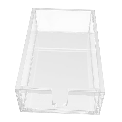 ULTECHNOVO Scatola per Tovaglioli Trasparente Contenitore Multifunzionale per Fazzoletti Design e Ufficio Accessorio Decorare