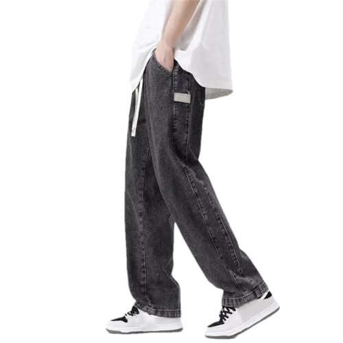Men's Vintage Baggy Jeans Loose Fit Wide Leg Straight Denim Pants Spring Fall Streetwear Style