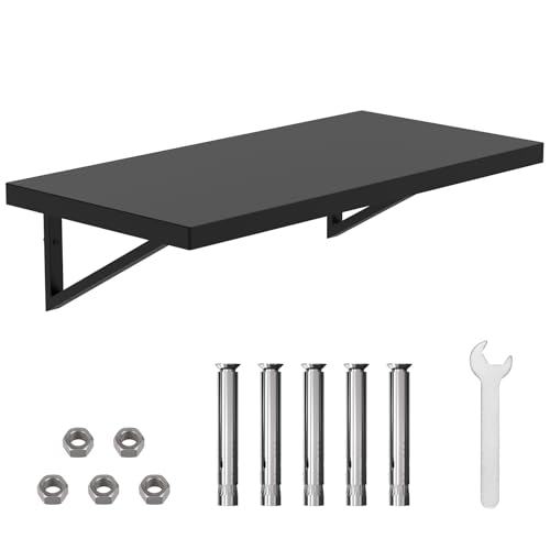 DUDSOEHO Stainless Steel Shelf 12 x 24 Inches 250 lb Wall Mounted Commercial Floating Shelving Metal Shelves for Restaurant Kitchen Home and Hotel Bar Garage