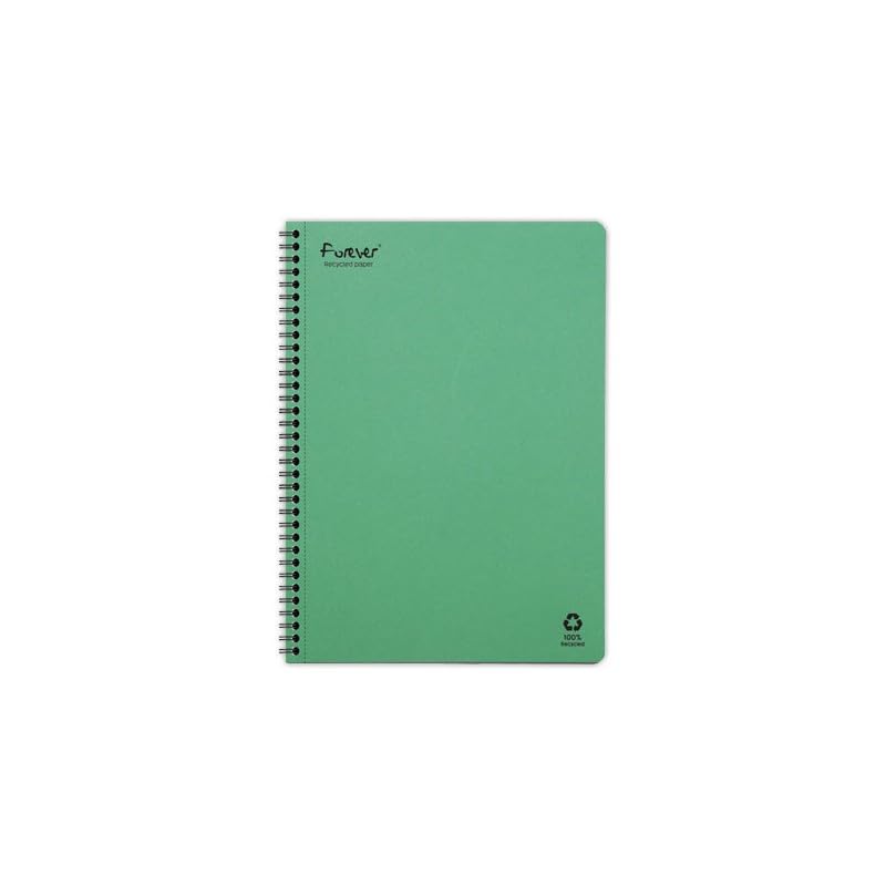 Clairefontaine Forever 68402C Un Cahier à Spirale 100% Recyclé - A4 21x29,7 cm - 120 Pages...