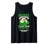 El hogar es donde montas tu tienda medieval Camiseta sin Mangas