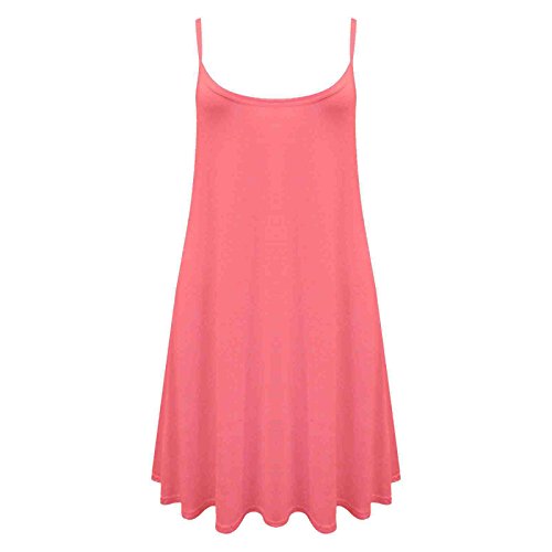 Vestido para mujer para paseos de verano negro coral