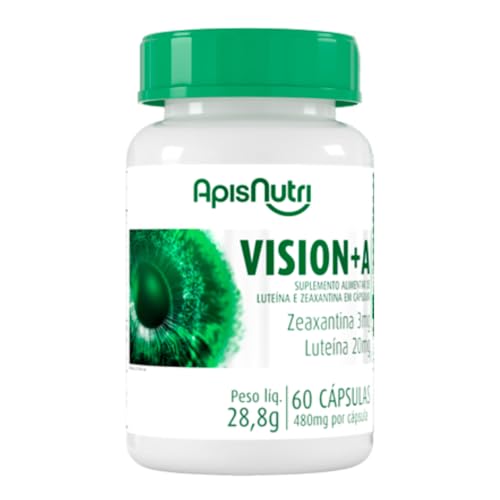 Vision + A Luteína 20mg - Zeaxantina 3mg (60 caps) - Único, Apisnutri