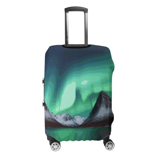 Aurora Borealis Luggage Cover Travel Suitcase Covers for Luggage Elastic Carry on Luggage Covers for Suitcase Tsa Approved Washable Luggage Sleeve Protector Fits 18-32 Inch L4