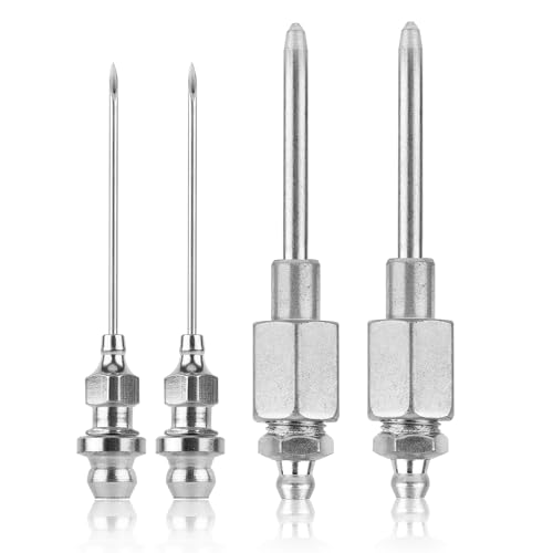 Lot De 7 Aiguilles Pour Pistolet à Graisse - Buses + Distributeur + Adaptateur Caoutchouc