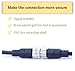 M8 4-Pin Male to Female Connector Cable, A-Coded Straight Circular Industrial Molded Cable, IP67 Waterproof Unshielded PVC Wire, 30V 3A AC/DC, AWG24