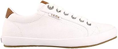 Taos New Footwear Women's Star Burst Sneaker White/Tan 8.5 | Image 2
