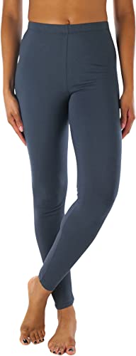 Image of ToBeInStyle Women's Skinny Fit Cotton Full Length Leggings Tights - Regular and Plus Sizes