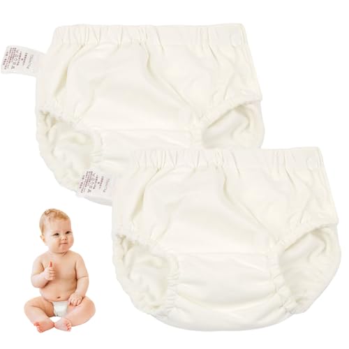 2 piezas Pañales para natación para natación para niños pequeños para de unisex unisex para para lecciones de, blanco.