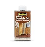 Rustins Danish Oil 250ml - Rich, Natural Glow - Enhances Wood Grain Beautifully, Professional-Grade Finish, Easy DIY Application