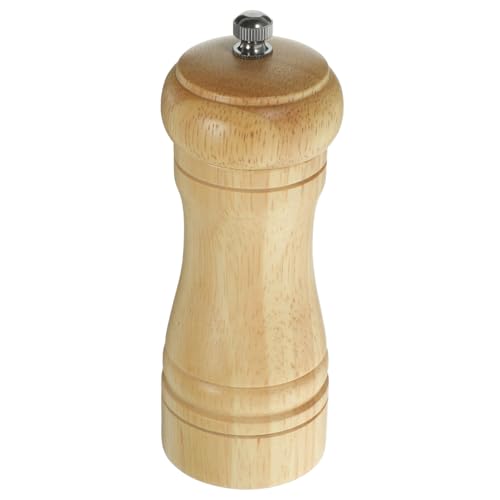 NAMOARLY 1Pc Manual Pepper Grinder Kitchen Gadget with High Hardness Core Compact Seasoning Box for Home and Restaurant Use Khaki