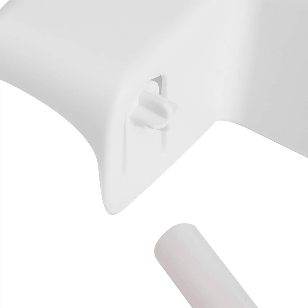 Dérouleur Mural Parat, Distributeur Papier Aluminium Et Film Devidoir Essuie Tout Mural avec Lames tranchantes, dévidoir Mural Porte essuie Tout, Support de Rangement Cuisine (Blanc)
