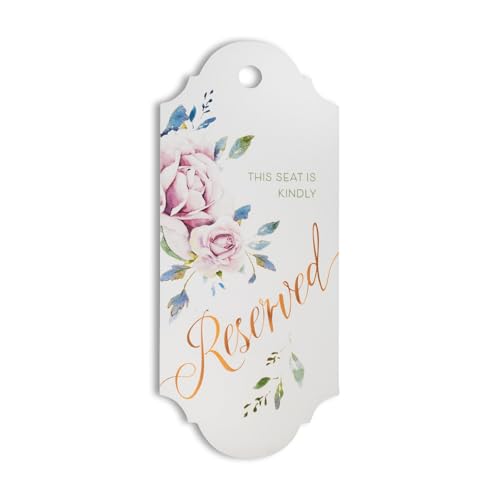 Letreros florales de asientos reservados para bodas y banquetes especiales