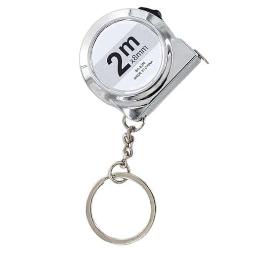 Cinta métrica mini portátil 2m ABS acero carbonado miniatura 1