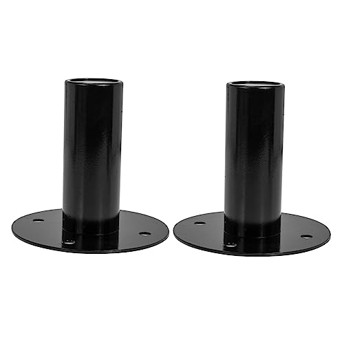 Gatuida Soporte De Altavoz Metálico, Bandeja Base para Altavoces, Soporte De Trípode Resistente para Equipo De Sonido, Profesional para Músicos, Apto para Escenario, Color Negro, Juego De 2 Piezas