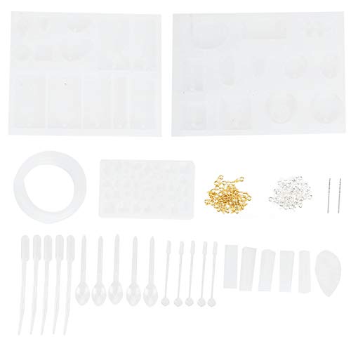 Moldes de silicona HUSHUI para resina epoxi que garantizan un desmolde fácil en tus joyas
